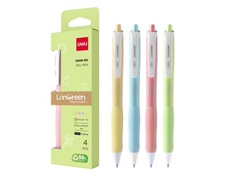 得力Deli LonGreen環保按壓中性筆