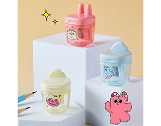 得力Deli PUPUBABY附蓋削鉛筆器