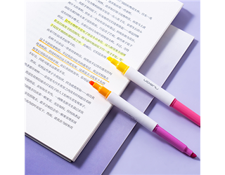 得力Deli NUSIGN雙色螢光筆